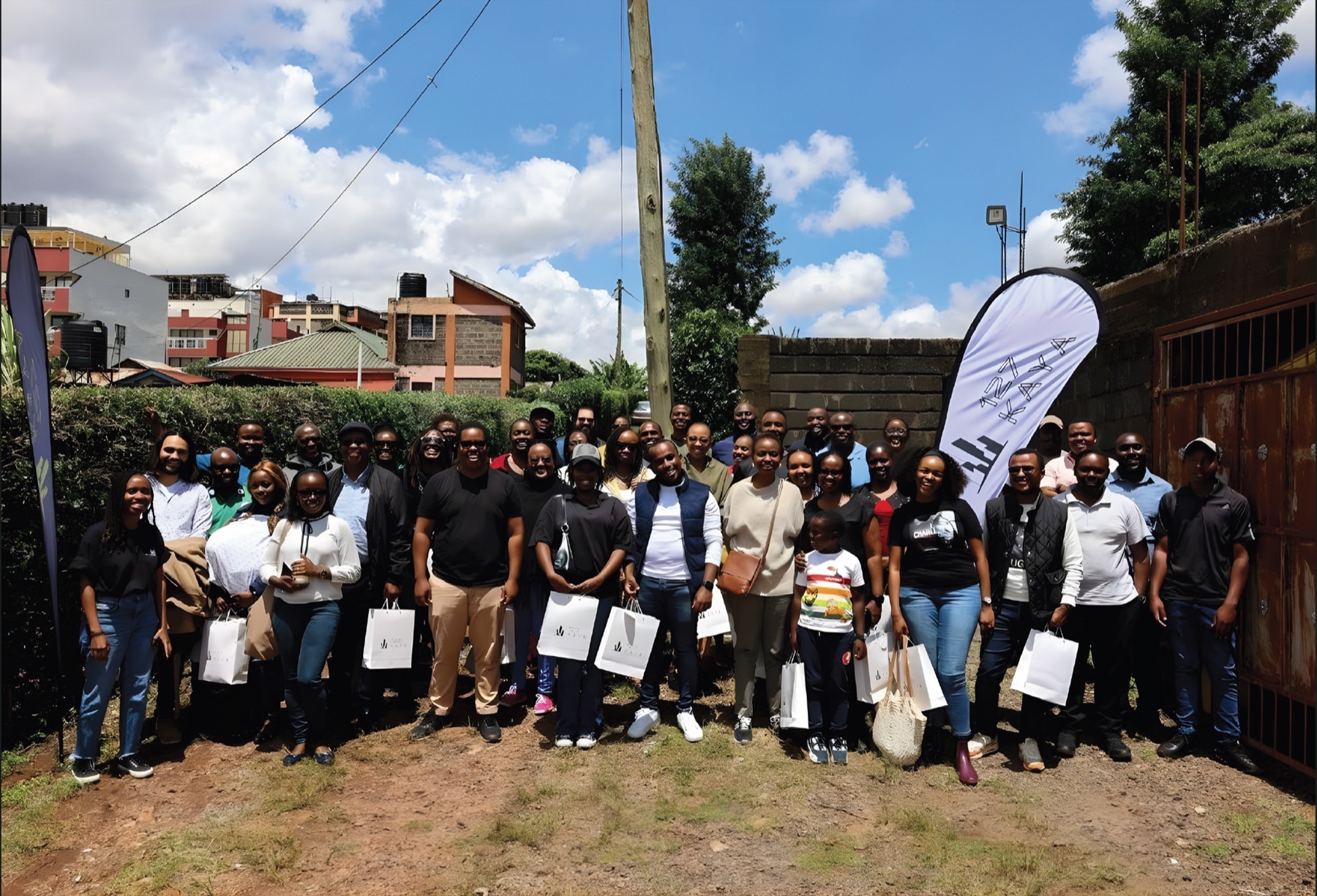 127 Kaya handover week group photo in Nairobi